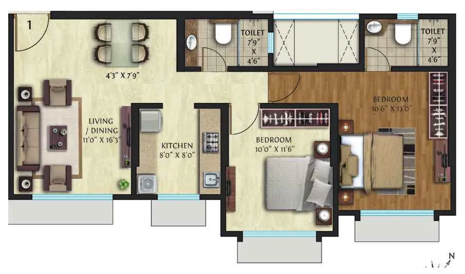 3 BHK Grande